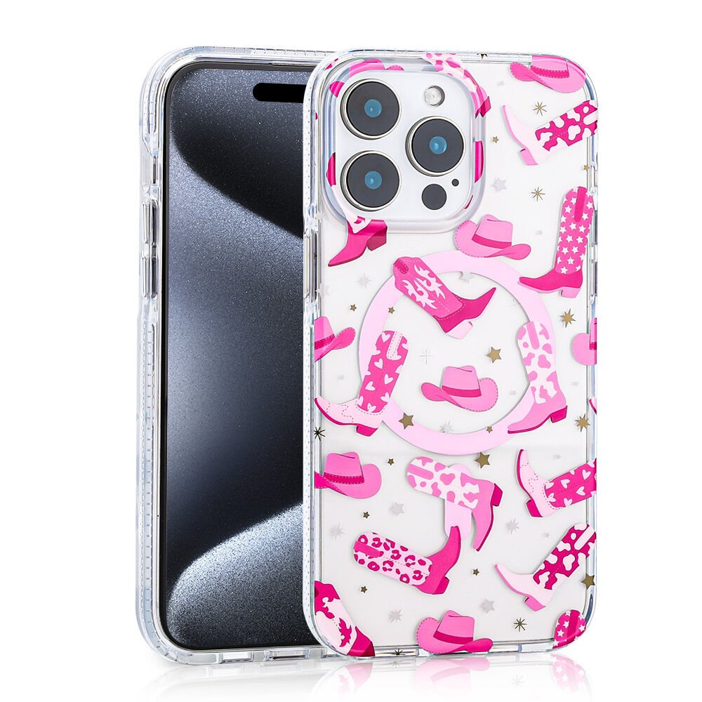 iPhone 16 Pro Kılıf Magsafe Şarj Özellikli Stilo Kapak Pembe