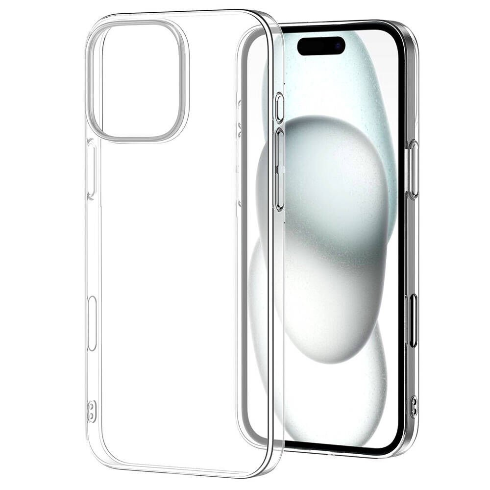 iPhone 16 Pro Kılıf Sert Pürüzsüz Şeffaf Droga Kapak Şeffaf