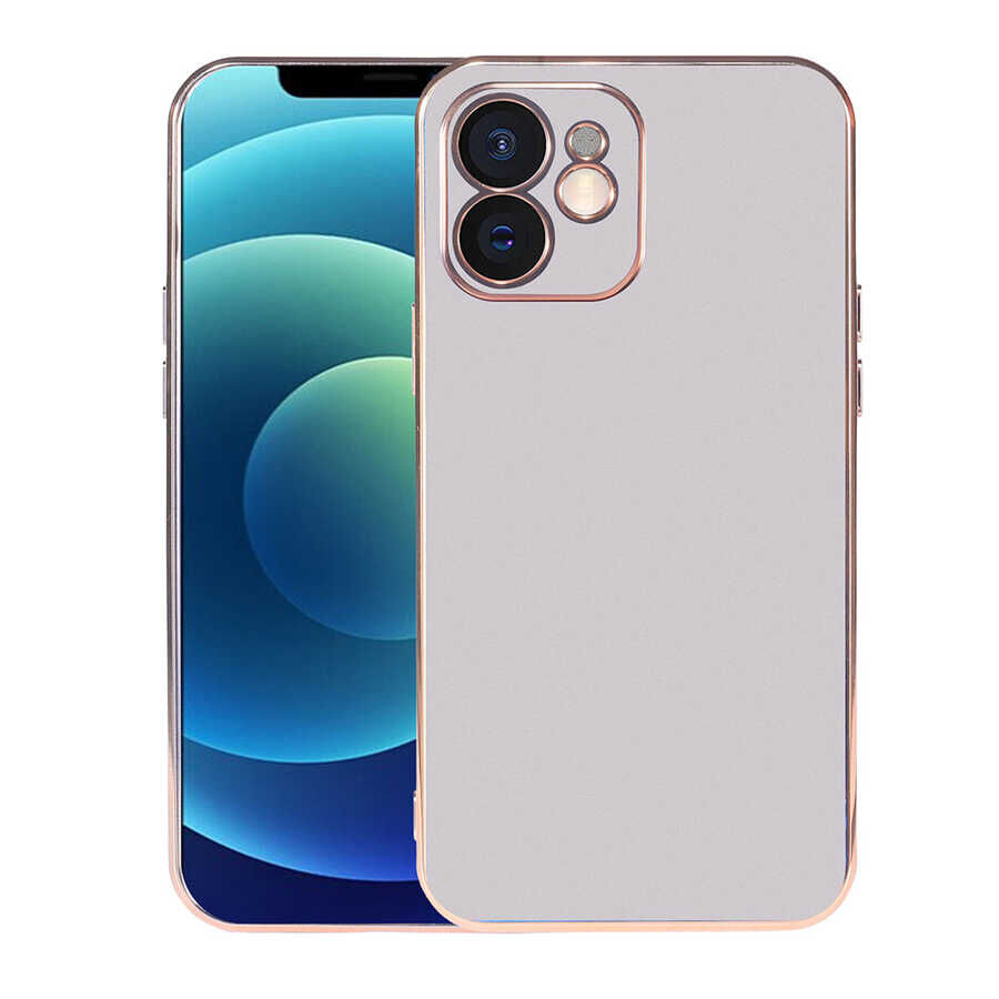 iPhone 12 Kılıf Viyana Kapak Gümüş