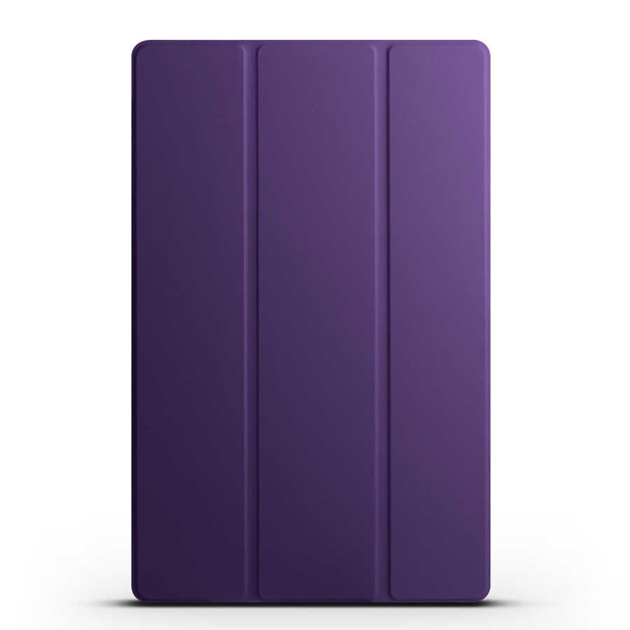 Samsung Galaxy Tab S9 Smart Cover Standlı 1-1 Kılıf Mor