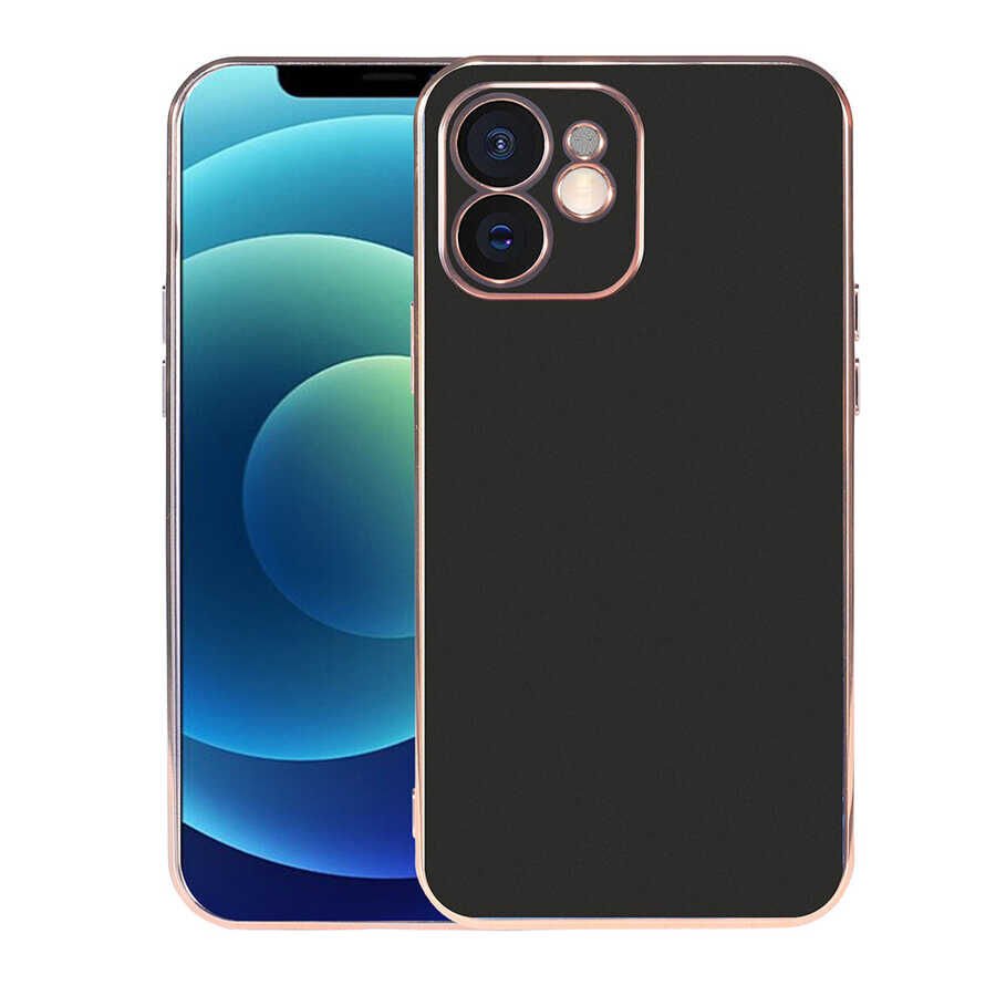 iPhone 12 Kılıf Viyana Kapak Siyah