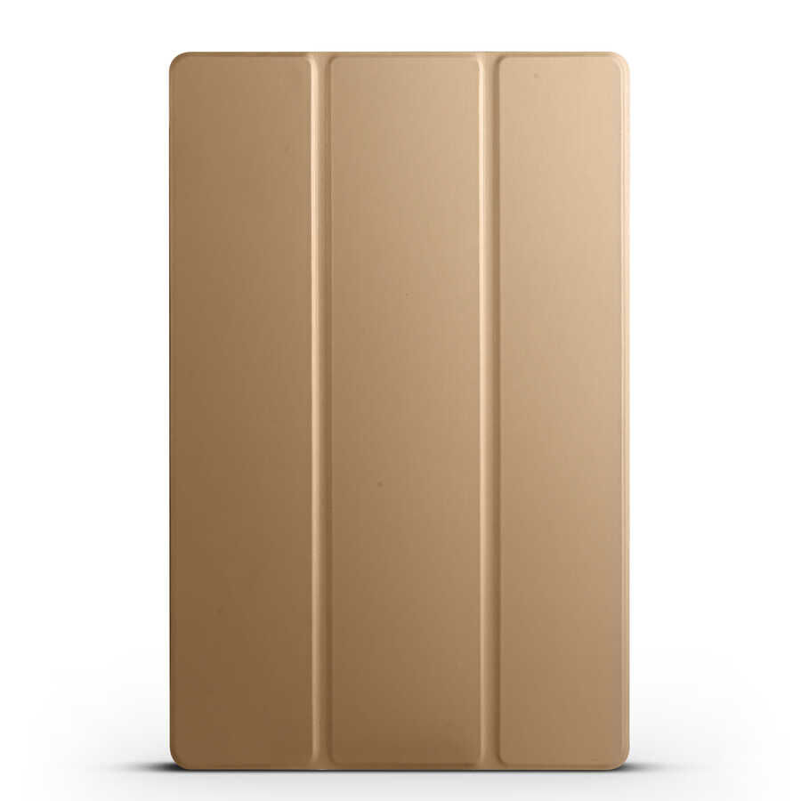 Samsung Galaxy Tab S9 Smart Cover Standlı 1-1 Kılıf Gold