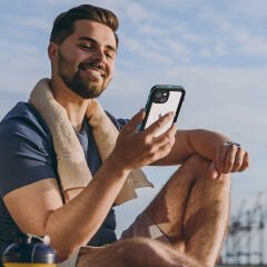 iPhone 14 Plus Kılıf 1-1 Su Geçirmez Kılıf Siyah