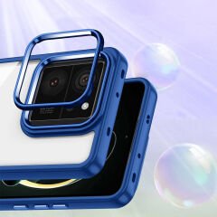 Xiaomi Mi 13T Kılıf Kamera Çıkıntılı Arkası Şeffaf Köşeleri Parlak Renkli Işlemeli Flora Kapak