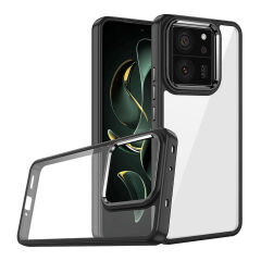 Xiaomi Mi 13T Kılıf Kamera Çıkıntılı Arkası Şeffaf Köşeleri Parlak Renkli Işlemeli Flora Kapak Mavi