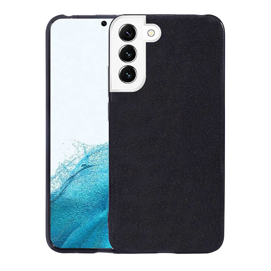 Samsung Galaxy S22 Plus Kılıf Shining Silikon Siyah