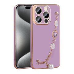 iPhone 15 Pro Max Kılıf El Tutamaçlı Kamera Korumalı Taka Silikon Kapak