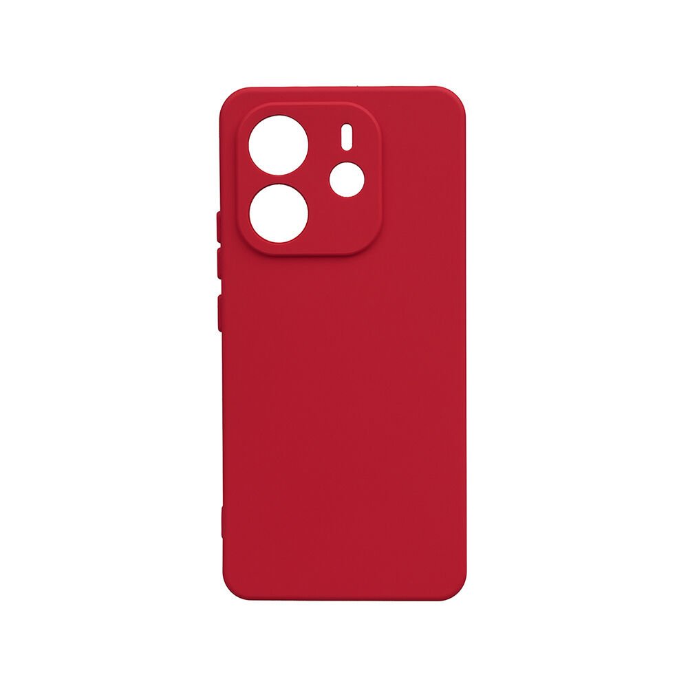 Xiaomi Redmi Note 14 4G Kılıf Biye Silikon Kırmızı