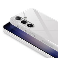 Samsung Galaxy S24 Kılıf Sert Pürüzsüz Şeffaf Droga Kapak