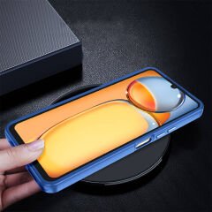 Xiaomi Redmi 13C Kılıf Kamera Çıkıntılı Arkası Şeffaf Köşeleri Parlak Renkli Işlemeli Flora Kapak