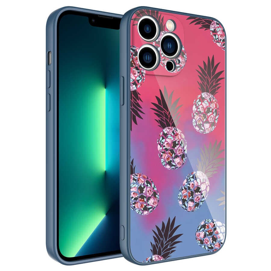 iPhone 12 Pro Max Kılıf Kamera Korumalı Desenli Sert Silikon Epoksi Kapak