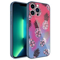iPhone 12 Pro Max Kılıf Kamera Korumalı Desenli Sert Silikon Epoksi Kapak