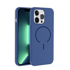 iPhone 13 Pro Max Kılıf Meta Lansman M-Safe Kamera Korumalı içi Kadife Yumuşak Renkli Süet Silikon