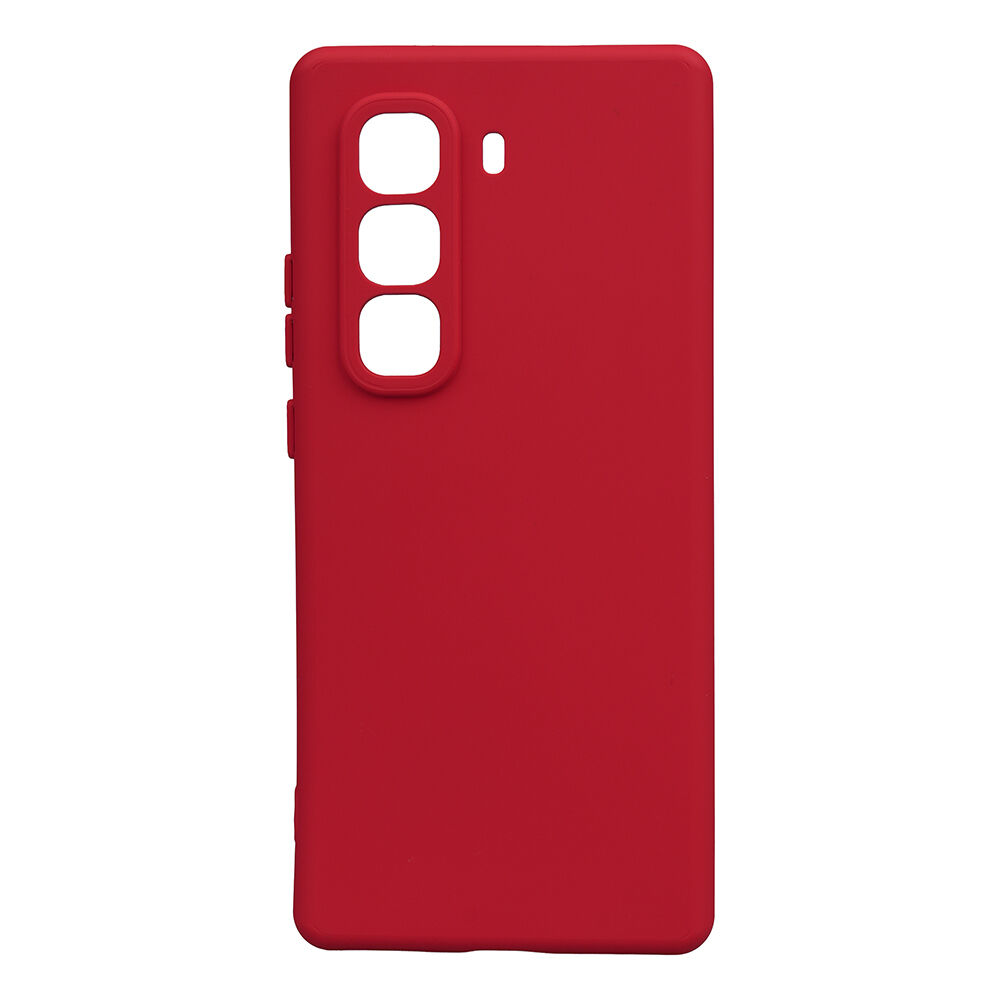 İnfinix Hot 50 Pro Plus 4G Kılıf Biye Silikon Kırmızı