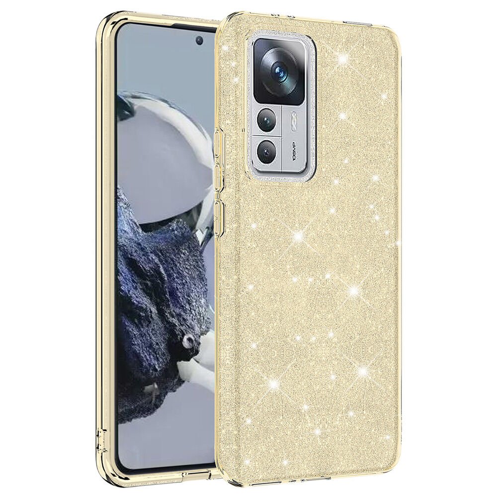 Xiaomi Mi 12T Kılıf Shining Silikon kılıf Gold