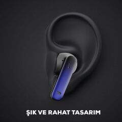 BTK-ZR101 Kulak İçi Bluetooth Kulaklık Aktif Gürültü Önleyici Özellikli ANC ve ENC Teknolojili Siyah