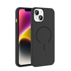 iPhone 13 Kılıf Meta Lansman M-Safe Kamera Korumalı içi Kadife Yumuşak Renkli Süet Silikon