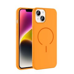 iPhone 13 Kılıf Meta Lansman M-Safe Kamera Korumalı içi Kadife Yumuşak Renkli Süet Silikon