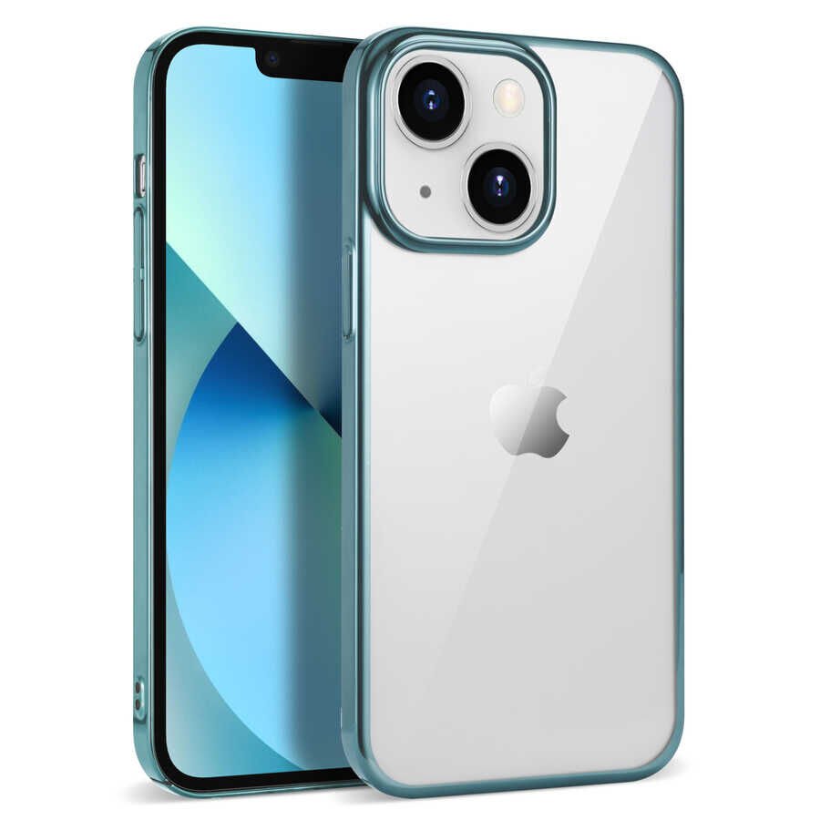 iPhone 14 Kılıf Pixel Kapak Mavi