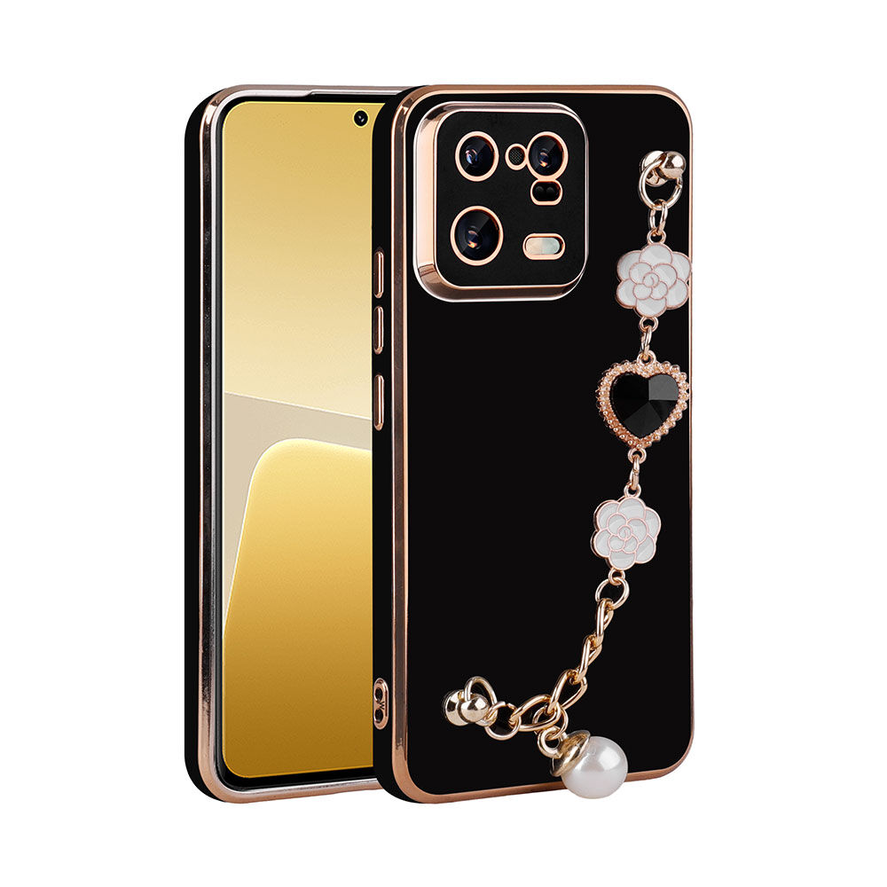 Xiaomi Mi 13 Pro Kılıf El Tutamaçlı Kamera Korumalı Taka Silikon Kapak kılf Siyah