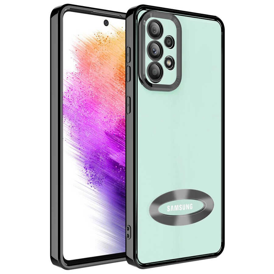 Samsung Galaxy A73 Kamera Korumalı Logo Gösteren Omega Kapak kılıf