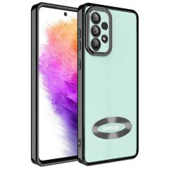 Samsung Galaxy A73 Kamera Korumalı Logo Gösteren Omega Kapak kılıf