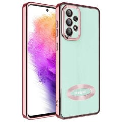Samsung Galaxy A73 Kamera Korumalı Logo Gösteren Omega Kapak kılıf