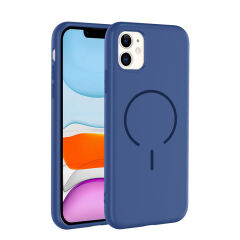 iPhone 11 Kılıf Meta Lansman M-Safe Kamera Korumalı içi Kadife Yumuşak Renkli Süet Silikon
