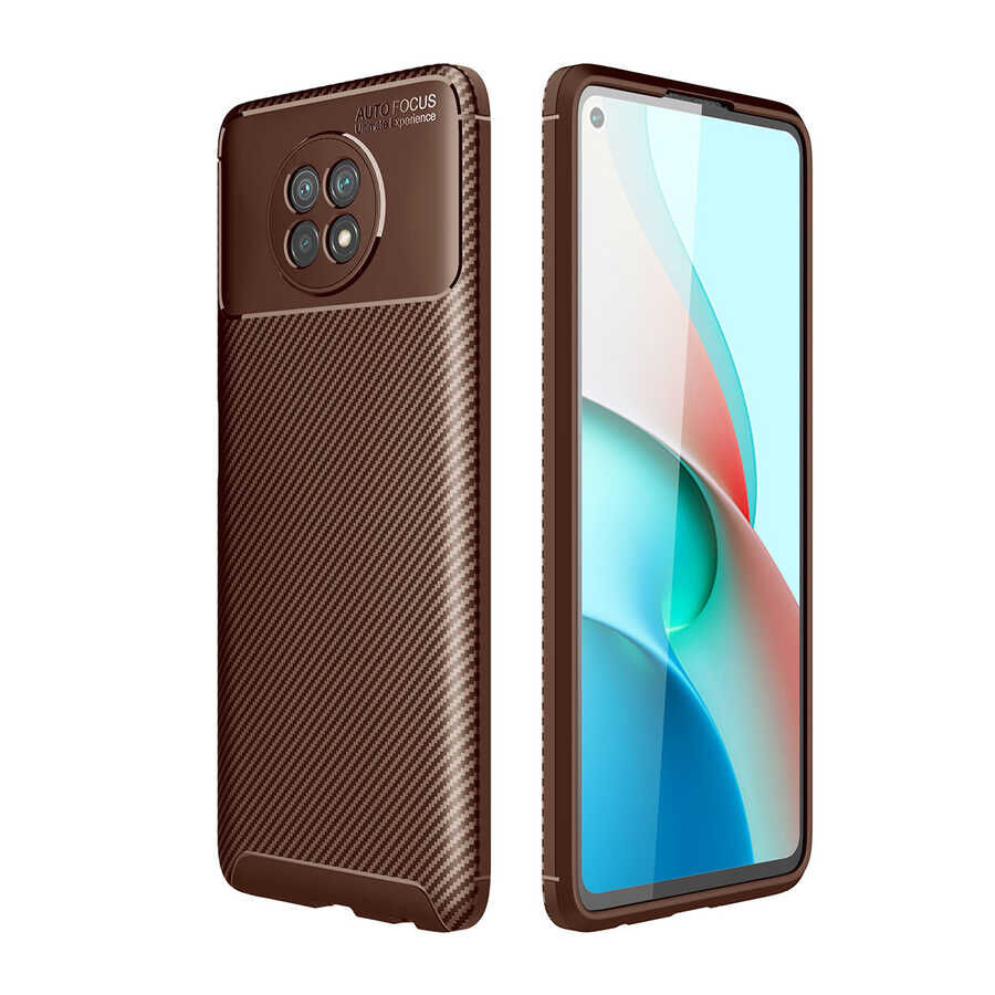 Xiaomi Redmi Note 9T Kılıf Negro Silikon Kapak Kılıf Kahverengi