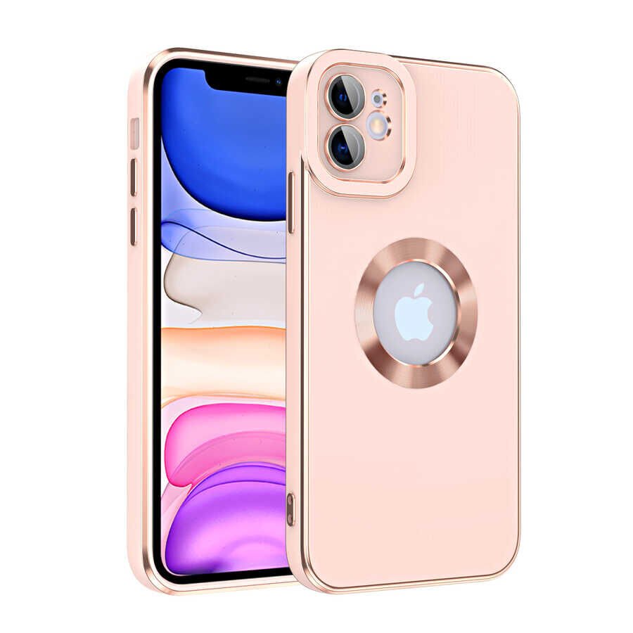 iPhone 12 Kılıf Kongo Kapak Rose Gold
