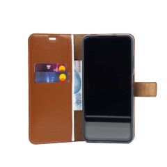 Samsung Galaxy S22 Plus Kılıf Kar Deluxe Kapaklı Kılıf Gold