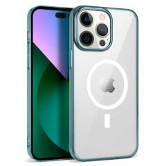 iPhone 13 Pro Kılıf  Wireless Şarj Özellikli Pixel Magsafe Kapak