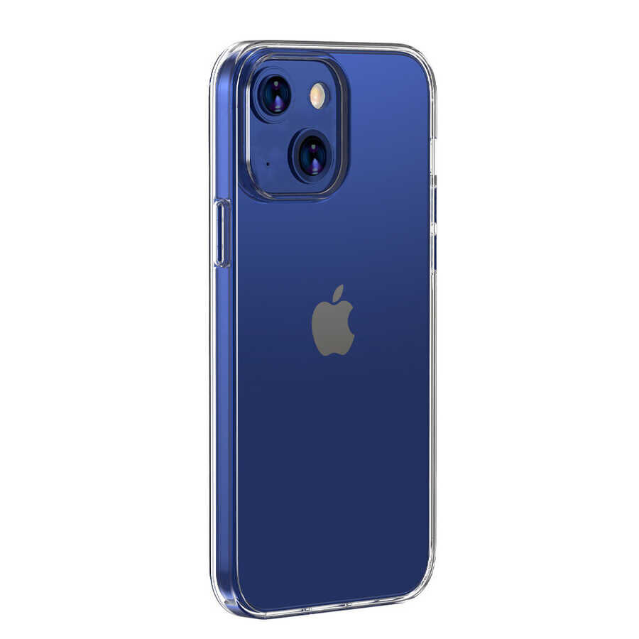 iPhone 14 Kılıf Sert Pürüzsüz Şeffaf Droga Kapak