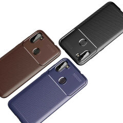 Samsung Galaxy A11 Kılıf Negro Silikon Kapak Kahverengi