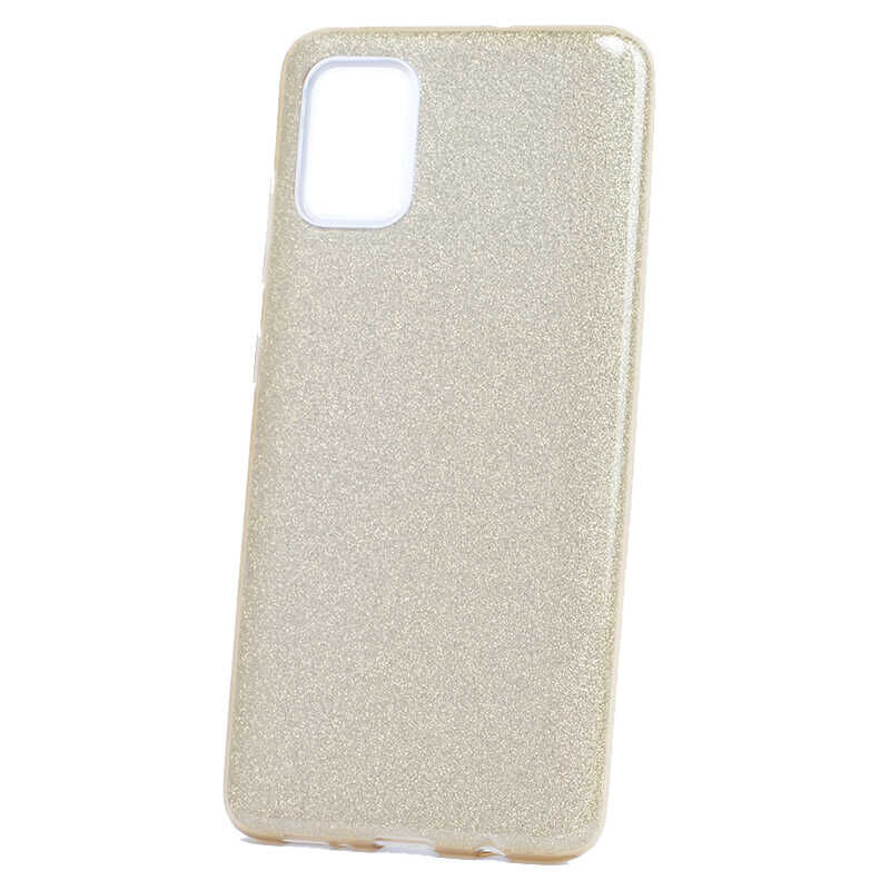 Samsung Galaxy A71 Kılıf Shining Silikon Gold