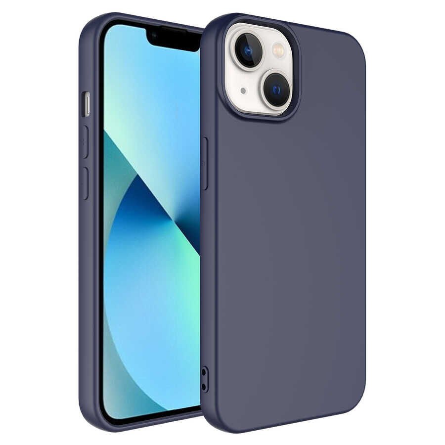 iPhone 14 Kamera Korumali Mara Lansman Kapak Lacivert