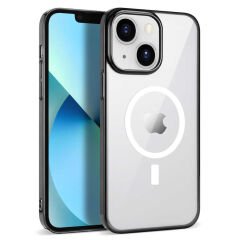 iPhone 14 Plus Kılıf Wireless Şarj Özellikli Pixel Magsafe Kapak