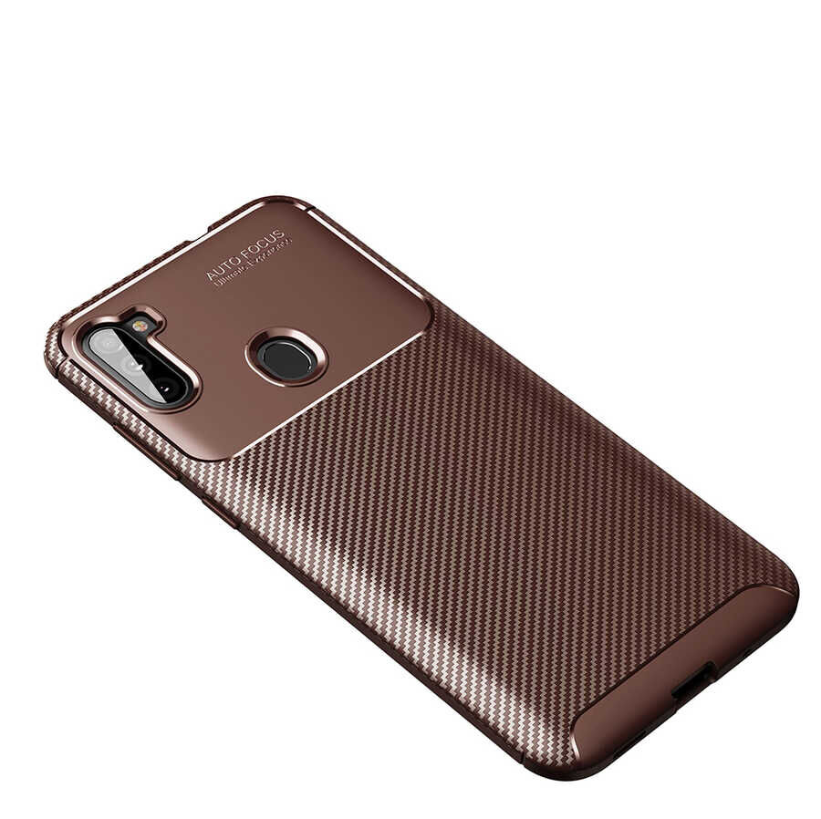 Samsung Galaxy A11 Kılıf Negro Silikon Kapak Kahverengi