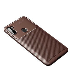 Samsung Galaxy A11 Kılıf Negro Silikon Kapak Kahverengi