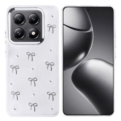 Xiaomi 14T Pro Kılıf Airbag Tasarımlı Simli Şeffaf  Kutup Kapak Yıldız