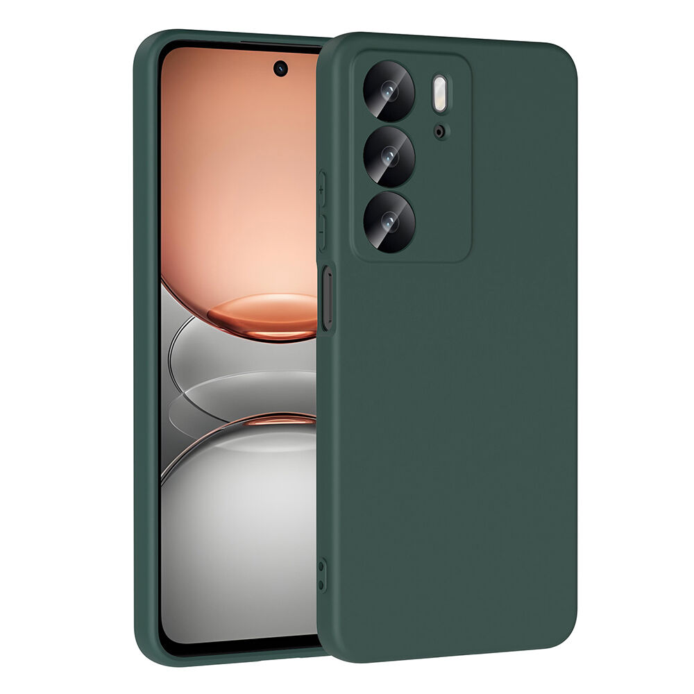 Realme C75 Kılıf Kamera Korumali Mara Lansman Kapak Koyu Yeşil