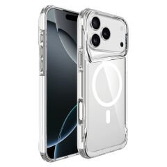iPhone 17 Pro Uyumlu Kablosuz Şarj Özellikli Darbe Emici T-Max M-safe Kapak