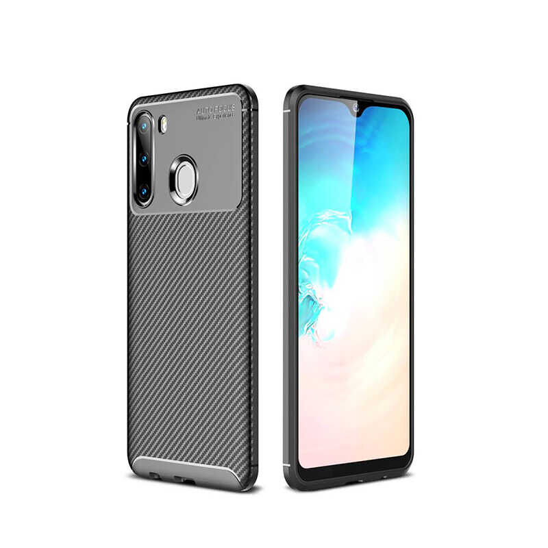 Samsung Galaxy A21 Kılıf Negro Silikon Kapak Siyah