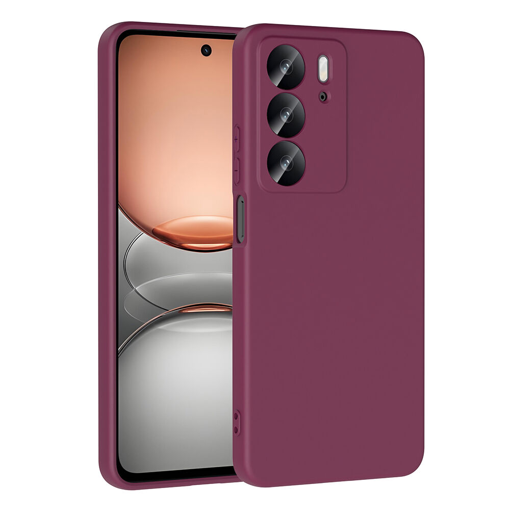 Realme C75 Kılıf Kamera Korumali Mara Lansman Kapak Koyu Mor
