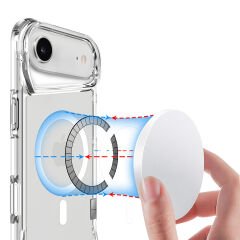 iPhone 17 Air Uyumlu Kablosuz Şarj Özellikli Darbe Emici T-Max M-safe Kapak