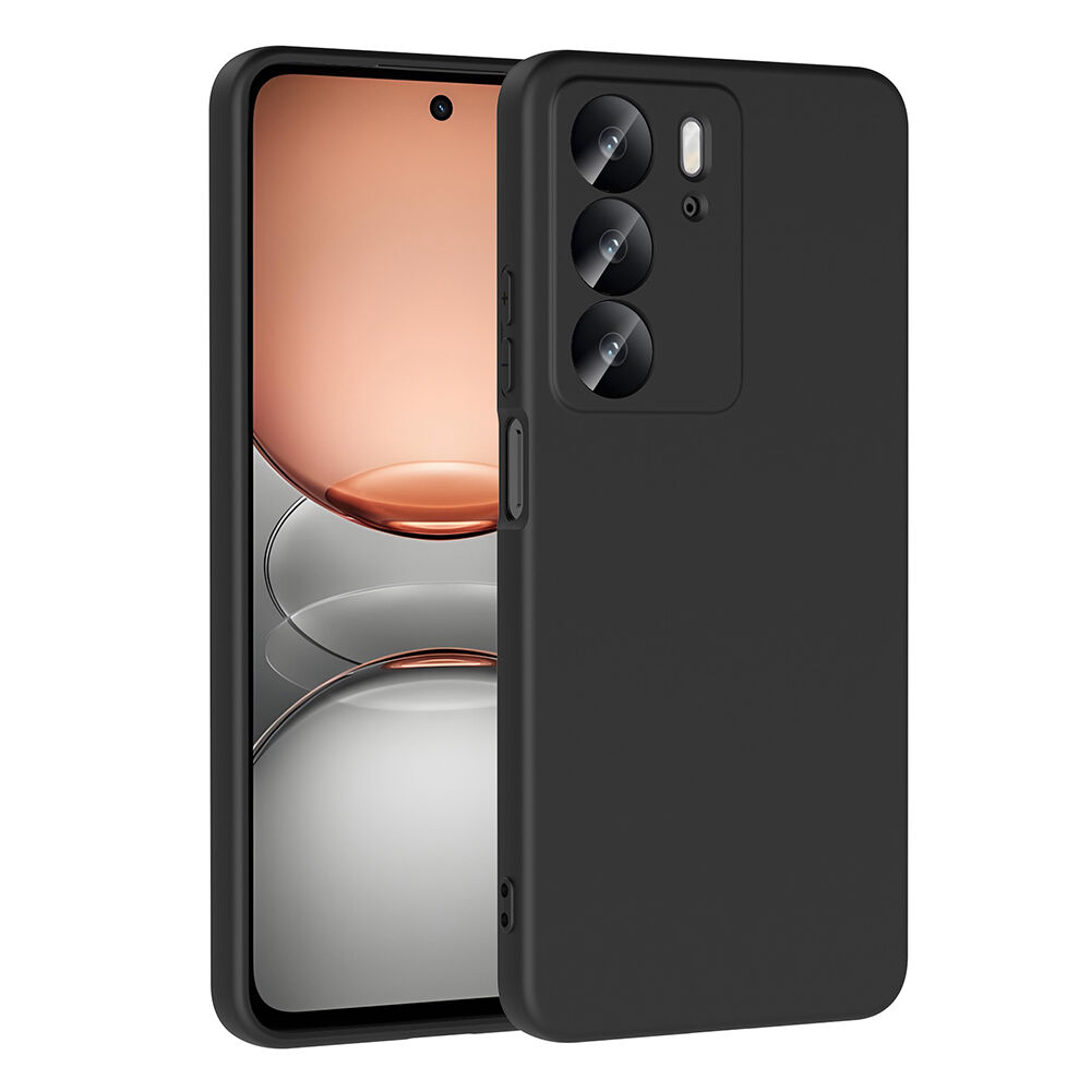 Realme C75 Kılıf Kamera Korumali Mara Lansman Kapak Siyah