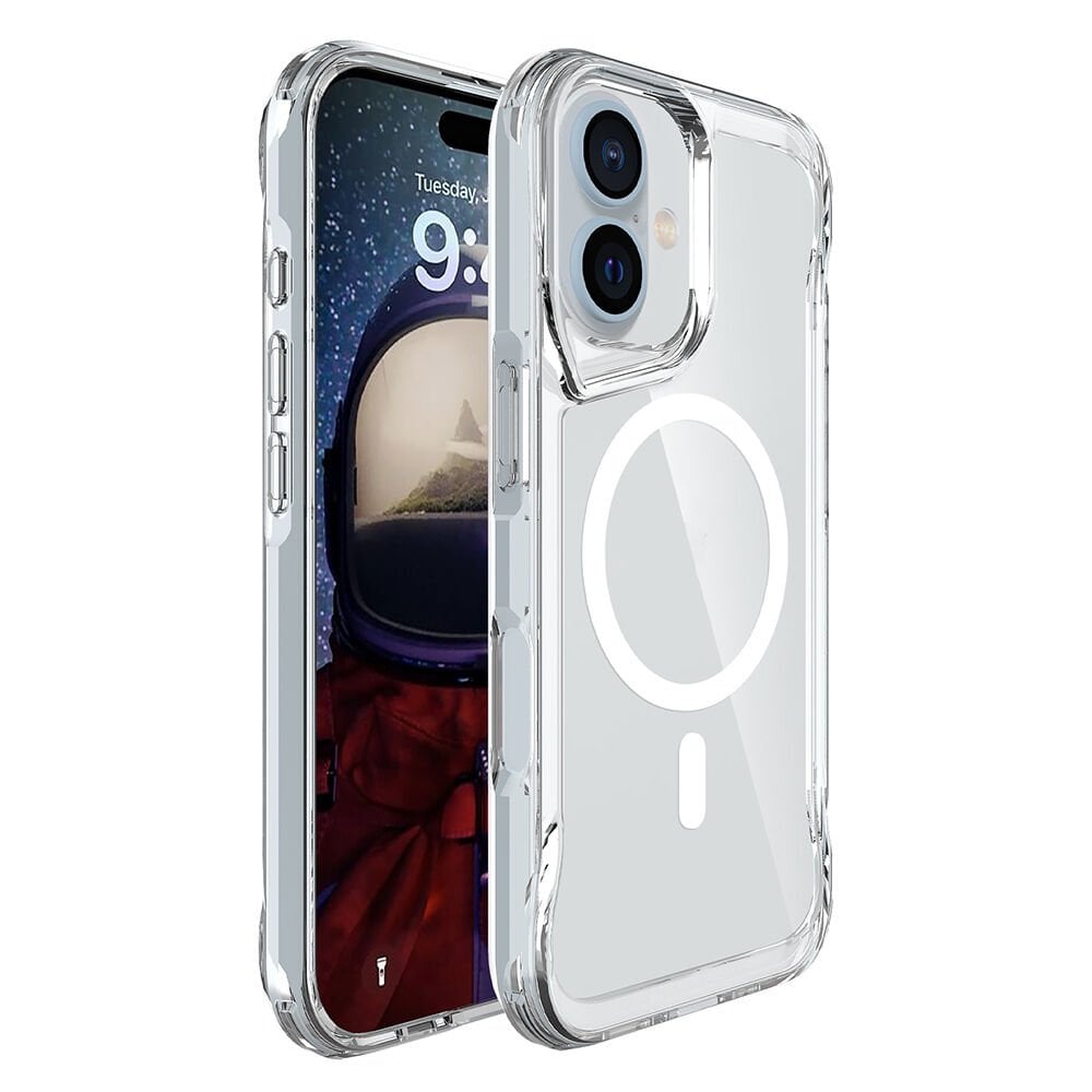 iPhone 17 Uyumlu Kablosuz Şarj Özellikli Darbe Emici T-Max M-safe Kapak