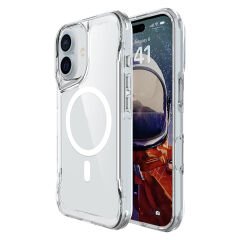 iPhone 17 Uyumlu Kablosuz Şarj Özellikli Darbe Emici T-Max M-safe Kapak