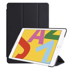 iPad 10.2 (8.Nesil) Smart Cover Standlı 1-1 Kılıf Siyah