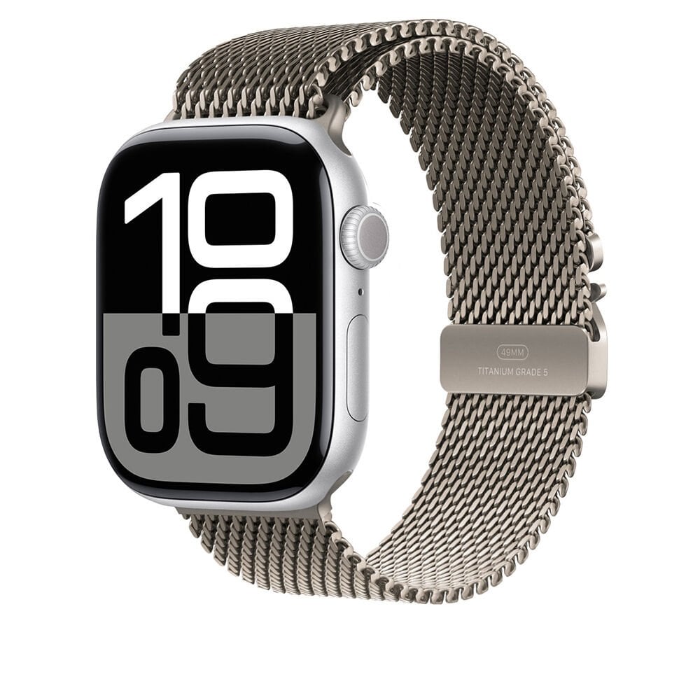 Apple Watch 10 46mm KRD-100 Titanyum Hasır Kordon
